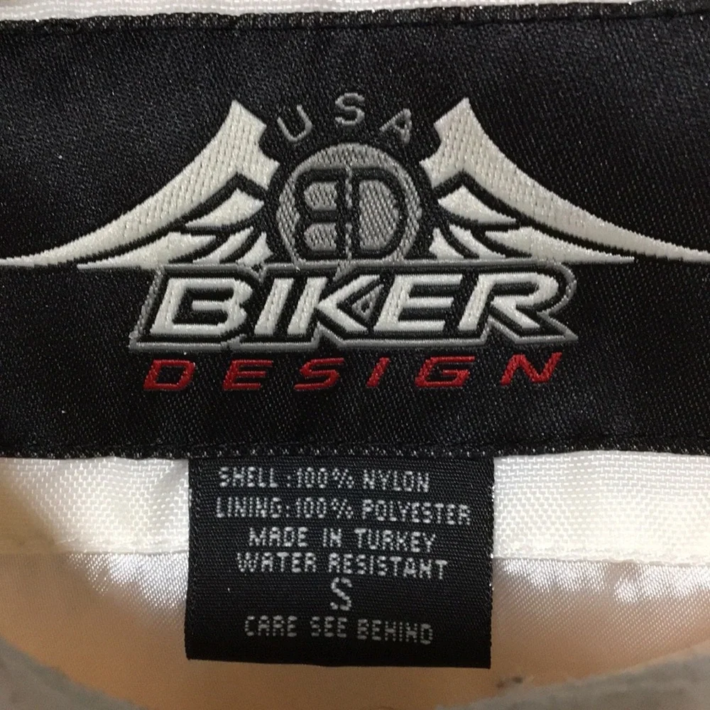 1990s y2k Lightweight Nylon Biker Motorcycle Riding Jacket Woman’s Small 2/4 - Picture 2 of 13